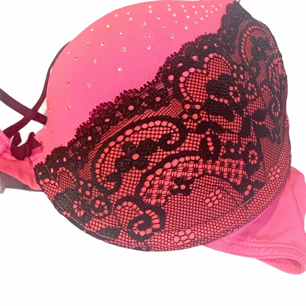 Smart & Sexy Pink Strappy 36C Bra - Picture 2 of 6